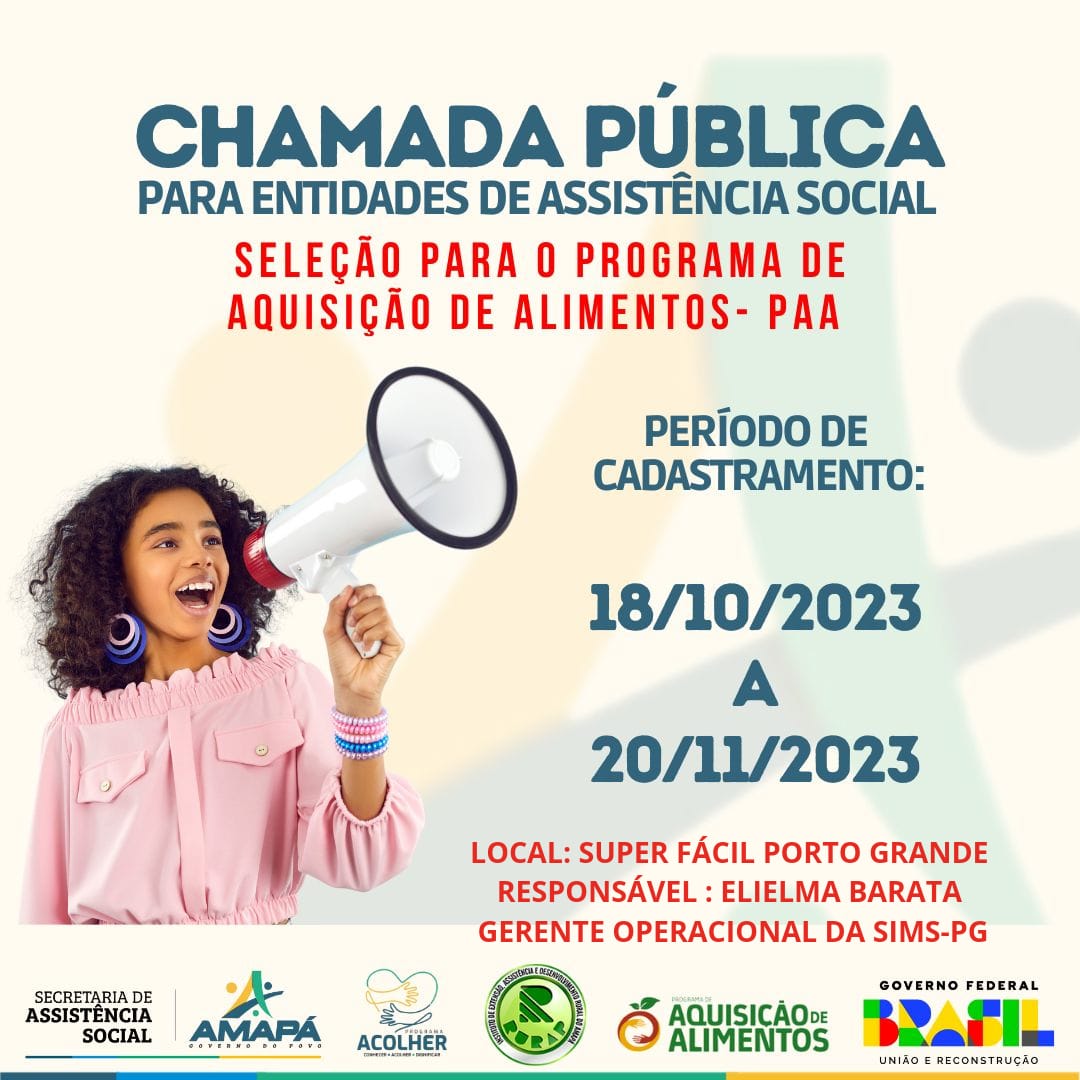 CHAMADA PÚBLICA PAA - AP Nº 004/2023